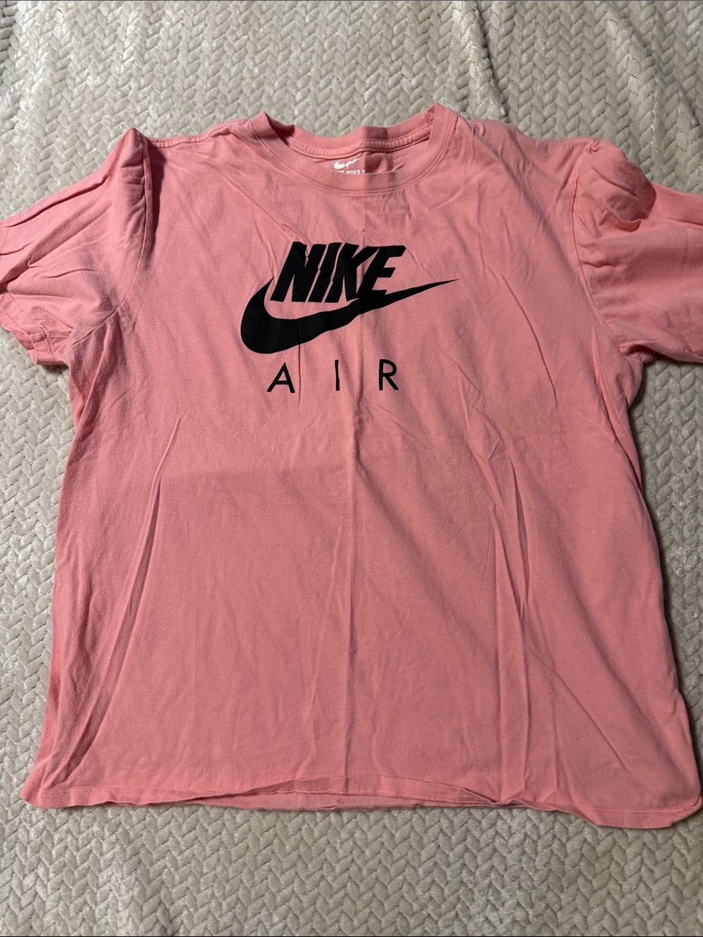 Men’s Nike Coral Pink Logo Crew Neck Tee
